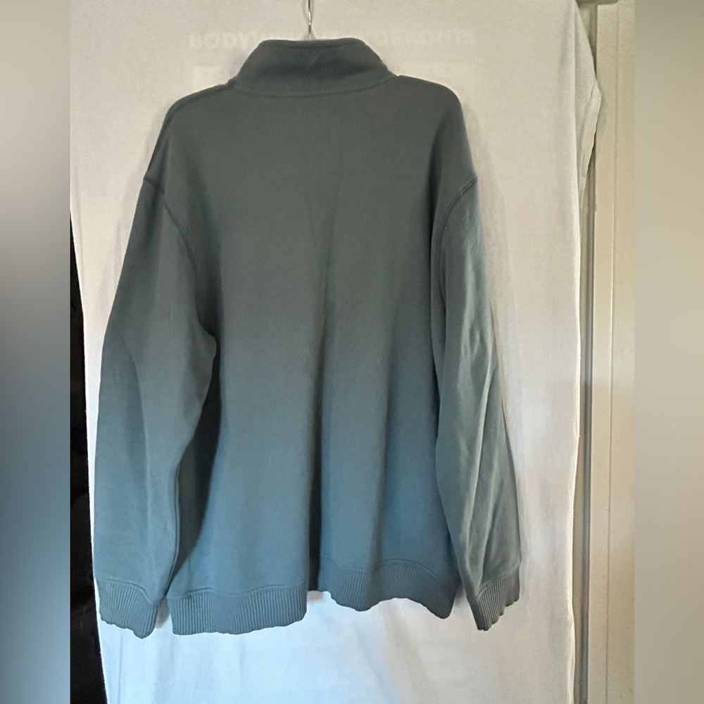 Arrow Men's Teal Zip-Up Sweater - Picture 2 of 3